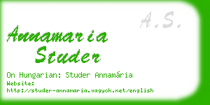 annamaria studer business card